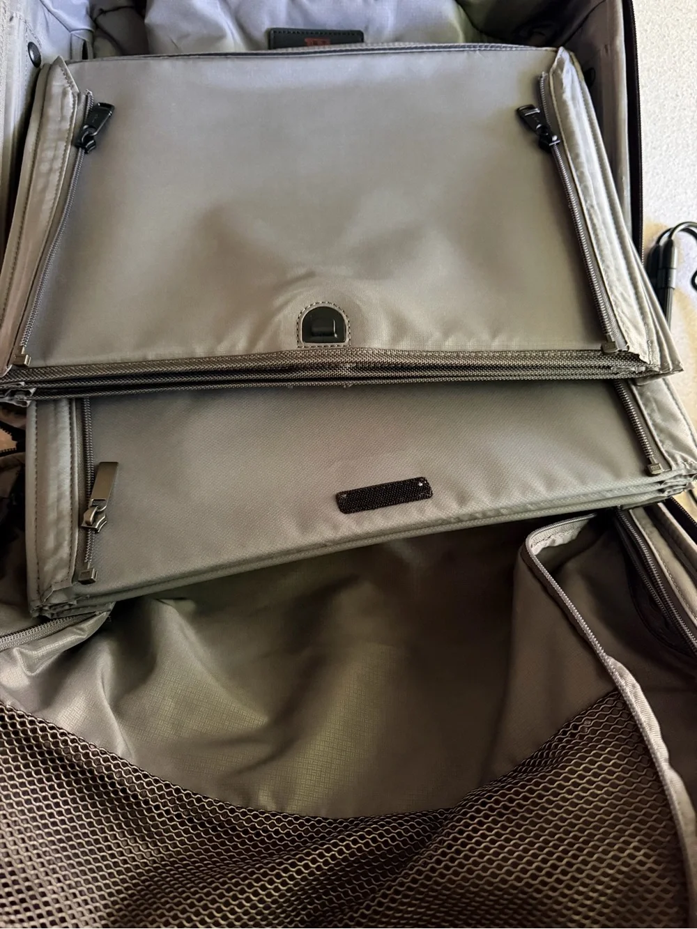 Tumi Black Rolling Garment Bag with Hangers